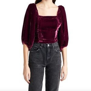 Free People Marie top in pomegranate